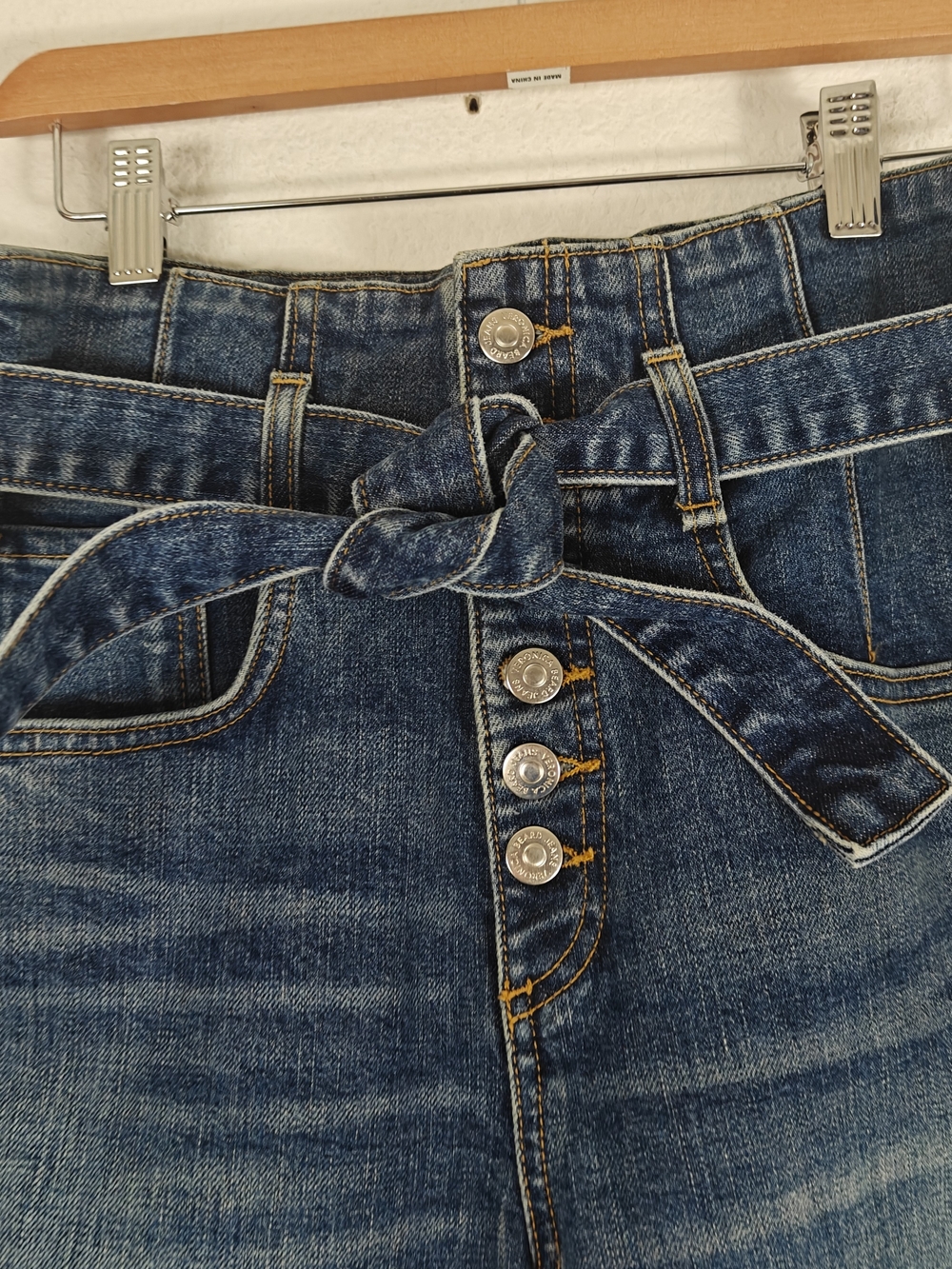 Veronica Beard Marlene Corset High Rise Button Fly Jeans | Detachable Belt Sz 27 - Picture 9 of 16